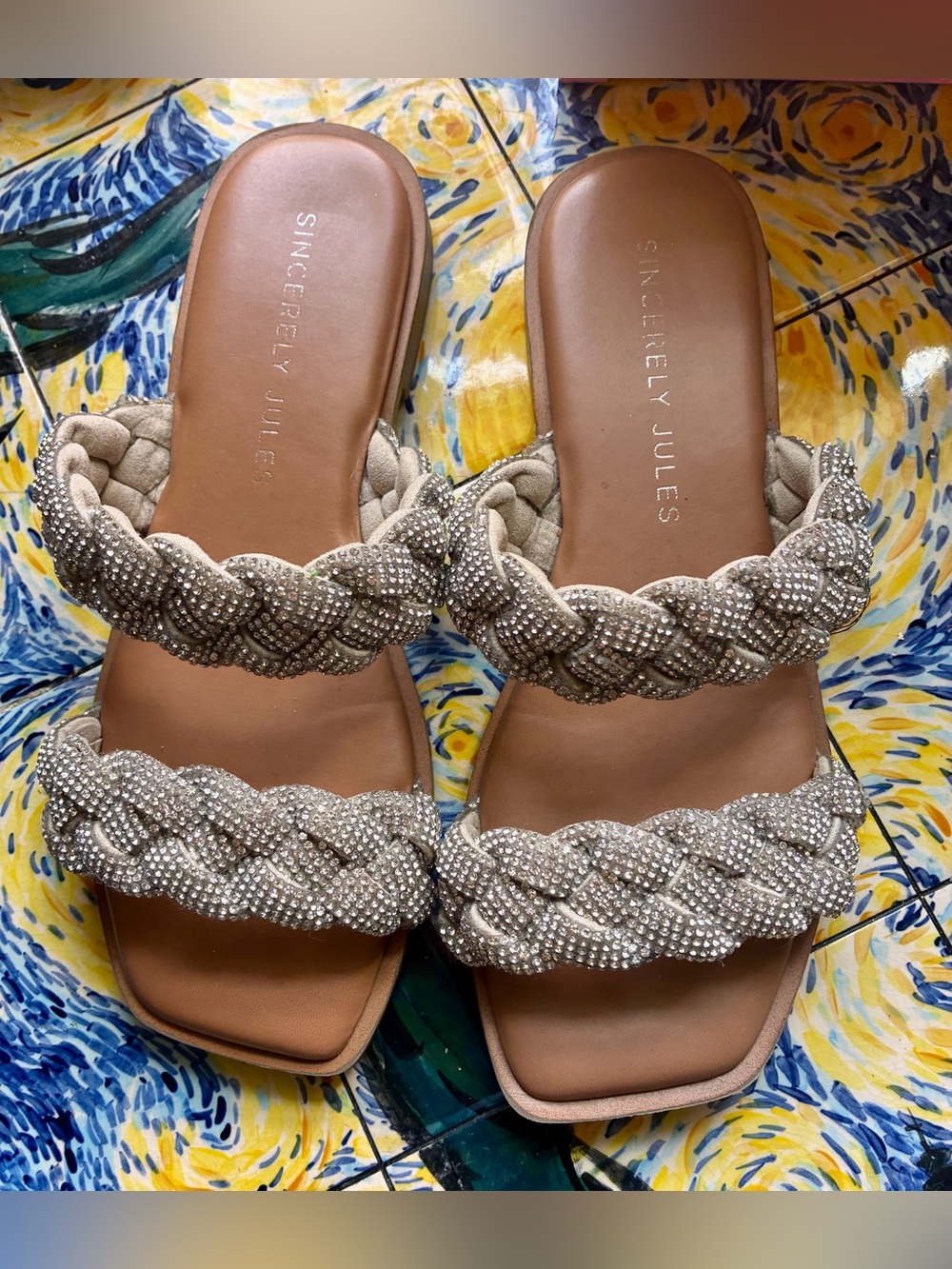 Gorgeous Rhinestone Sandals - Picture 2 of 2